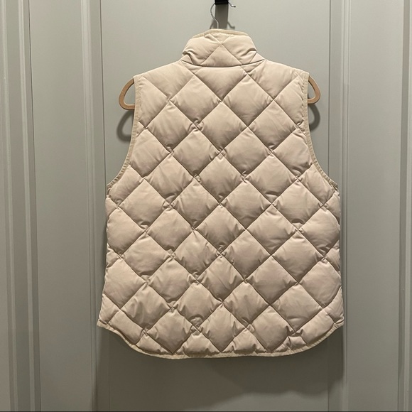 [DONATED]  J.Crew cream colored puffer vest - Picture 2 of 3